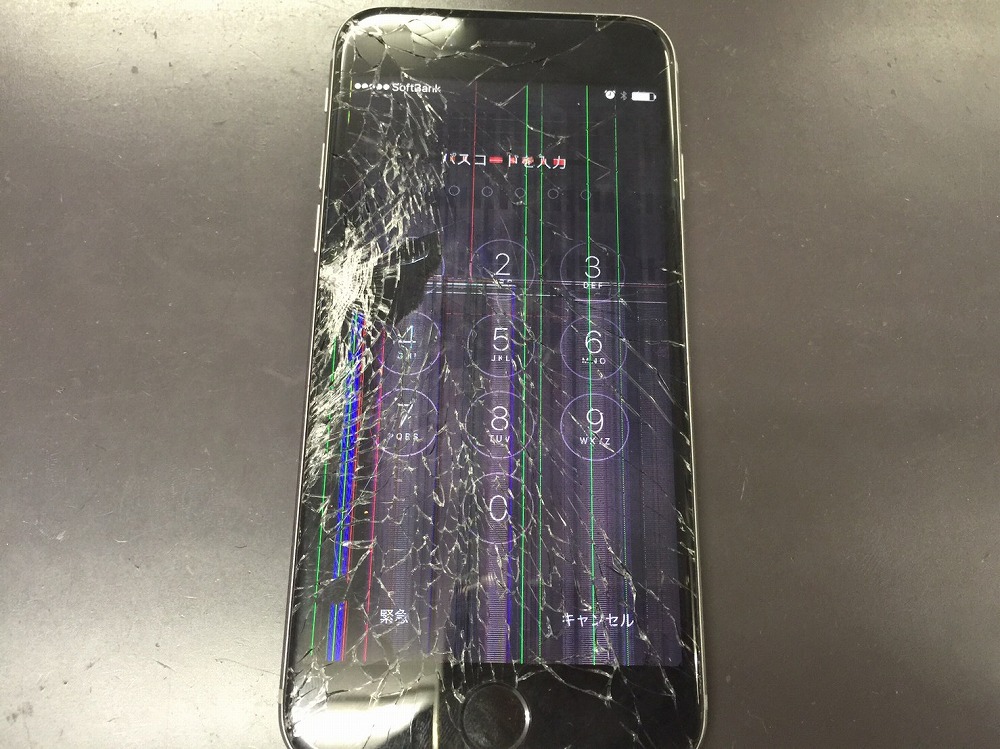 iPhone6液晶不良修理前