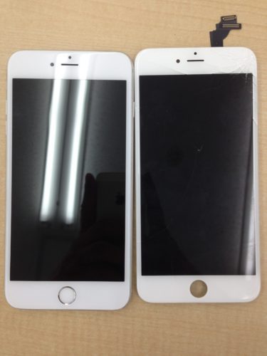 iPhone6sPlus画面修理ビフォーアフター