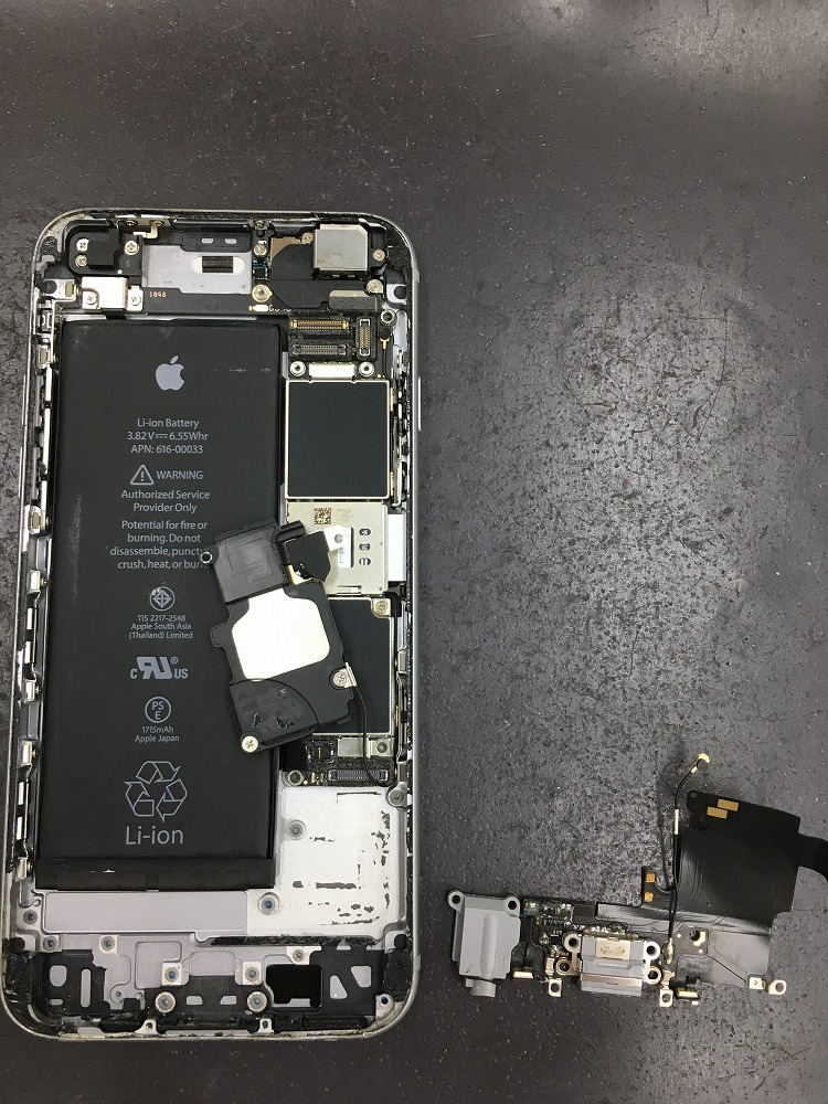 iPhone6sドックコネクタ交換