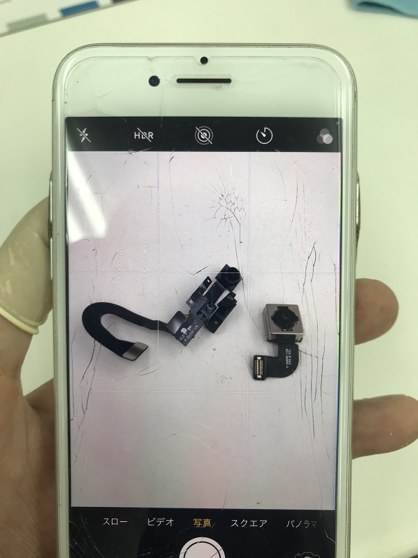 iPhone7リアカメラフロントカメラカメラガラス交換修理
