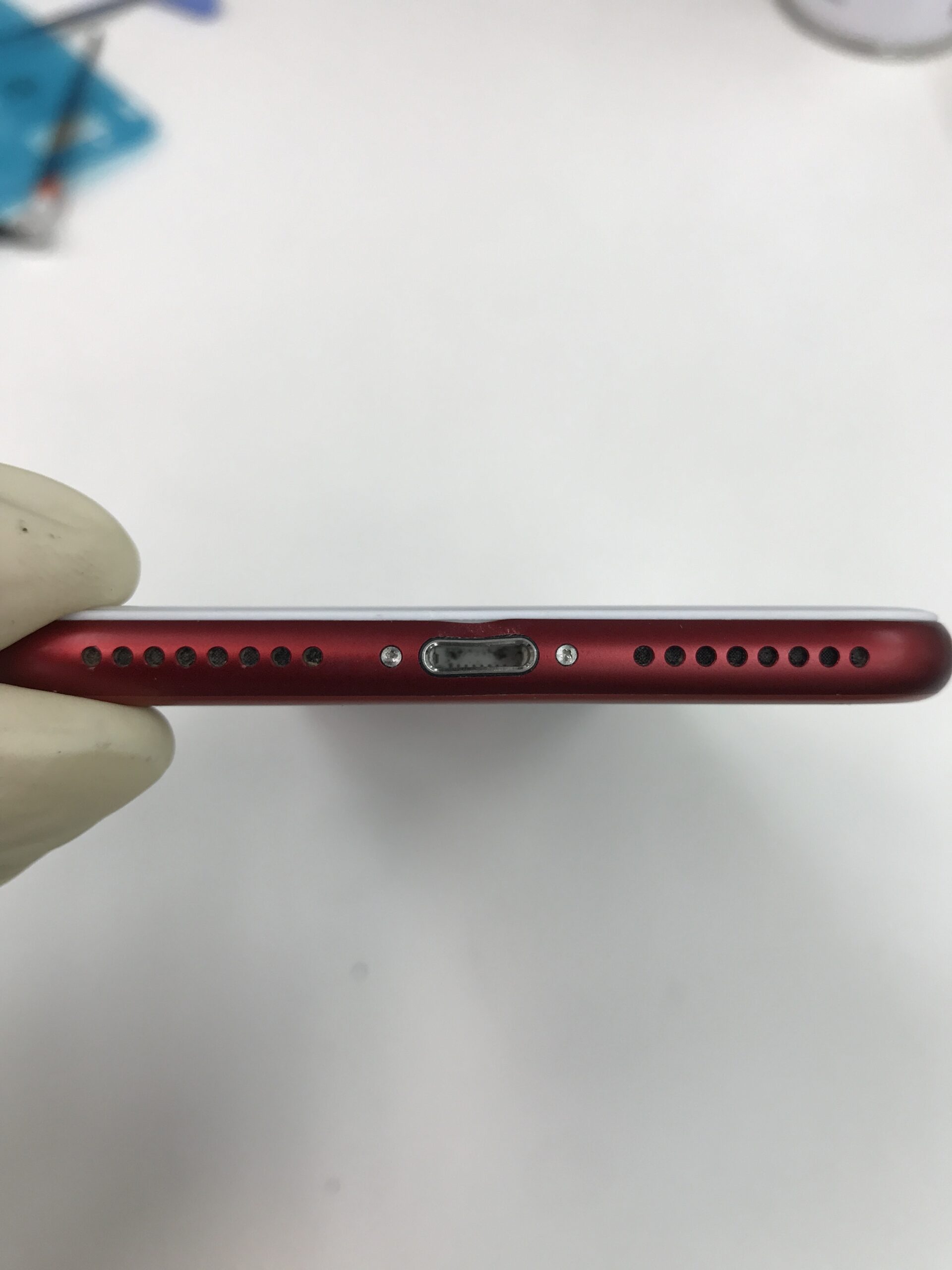 iPhone 7Plusガラス割れ修理フレーム歪み矯正